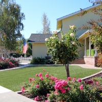 Fake Turf Mead Valley California Landscape Front Yard