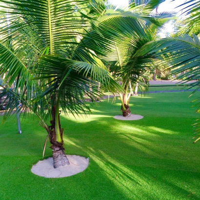 Faux Grass Santee, California Paver Patio, Commercial Landscape