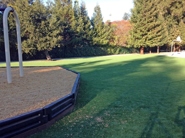 Fake Turf Stanton California School Back Yard