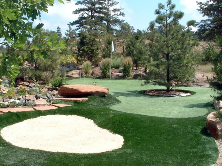 Golf Putting Greens Oak Glen California Synthetic Grass Back
