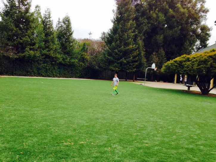 Synthetic Grass School Stadium East Hemet California Front